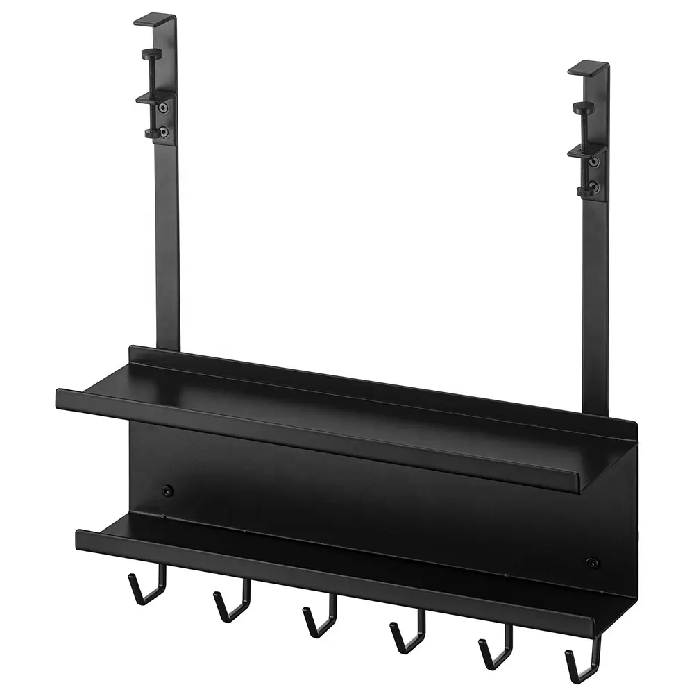 Cable management rack under the computer desk organizer for wire management slot patch panel socket holder shelf