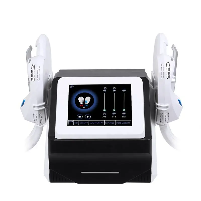 Portable Emslim Sculpting Machine 7 Tesla 4 Handles HI-EMT Building Muscle Machine Electromagnetic Muscle Stimulator