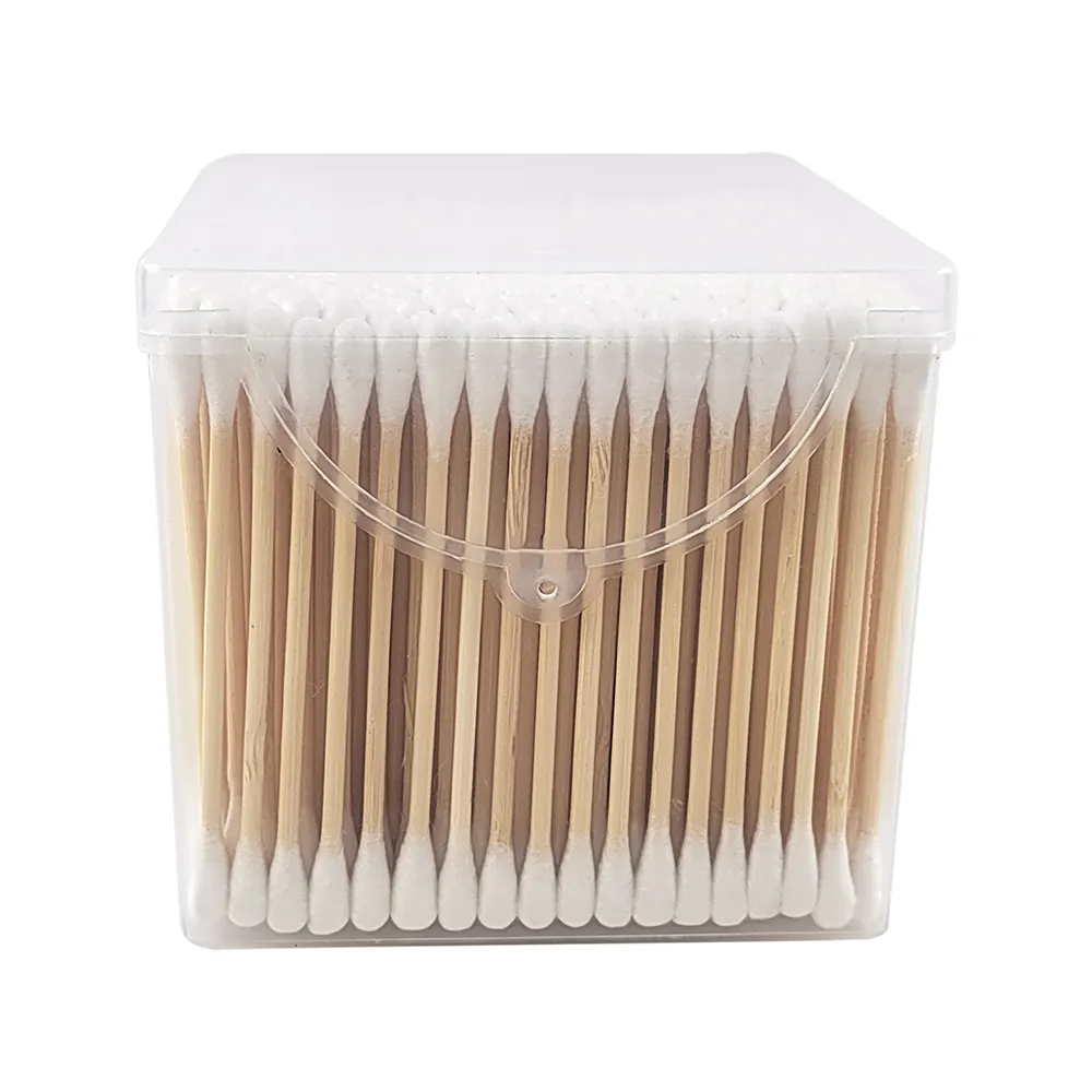 Factory Directly Applicator 360 Pcs Bamboo Cotton Swab Spiral And Round Head With Lowest Price For Daily Use