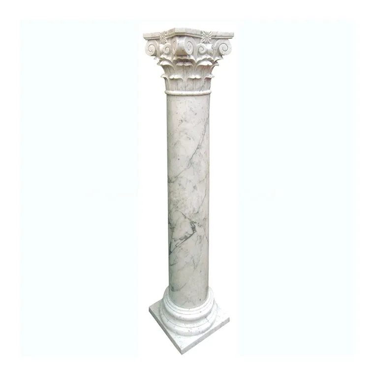 Круглый Декоративный столбик, камень для дома, Мраморная Балконная колонна