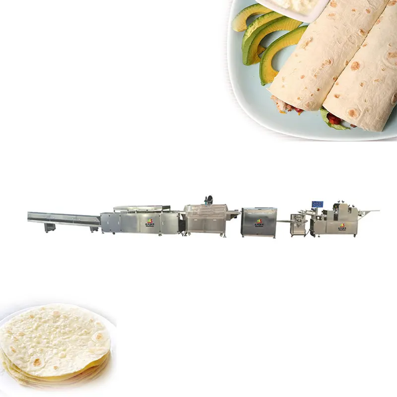 Fully automatic electricity or gas adjustable commercial tortilla Lavash tocos making machine