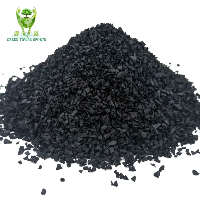 Cheap  Black Rubber Granule Recycled SBR Rubber Crumb