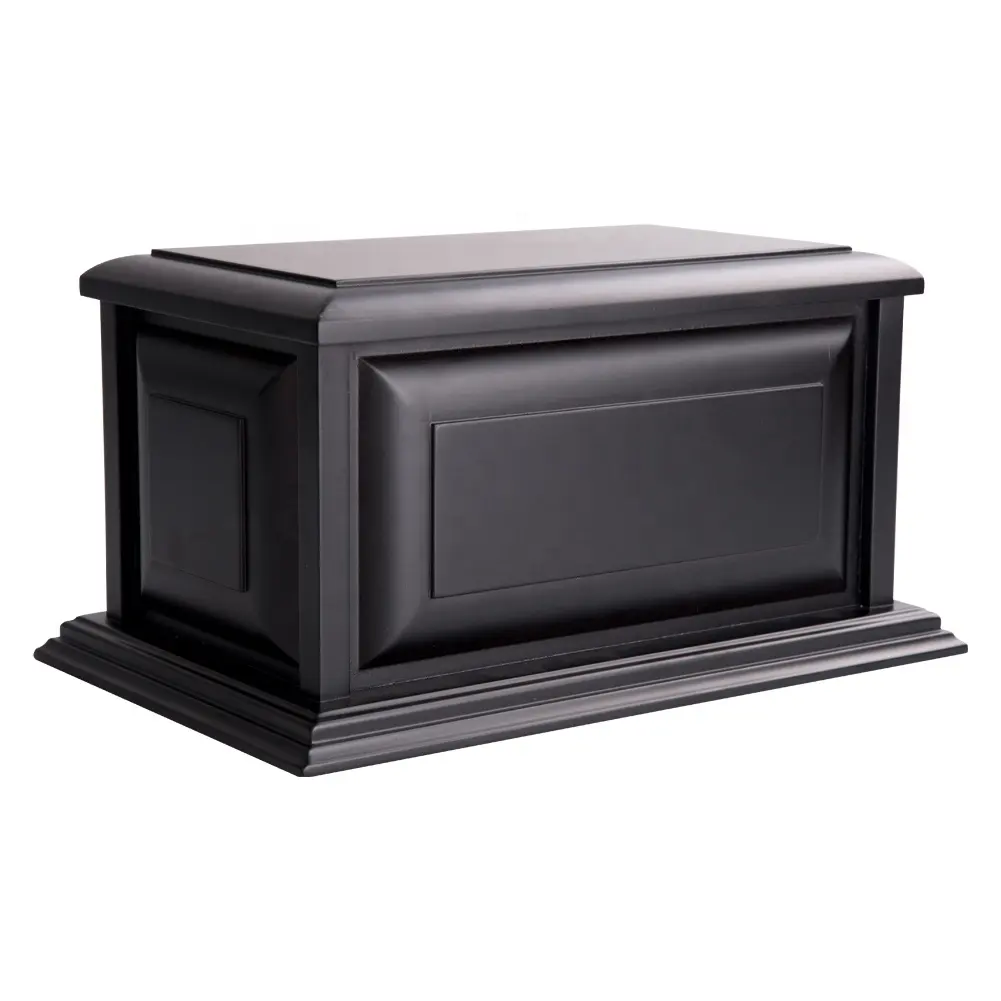 Wholesale Funeral American style adult MDF wood ash cremation urn funeral supplies urns