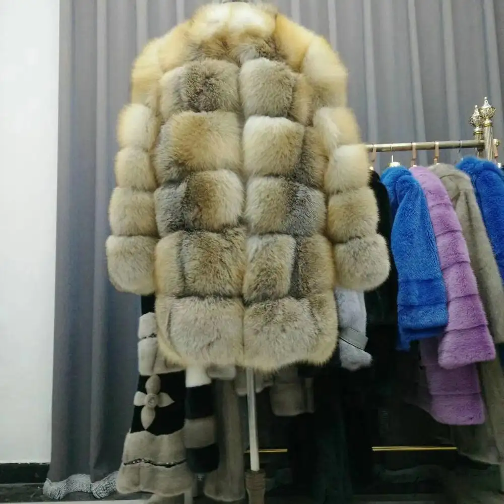 Женское пальто из лисьего меха, классический дизайн, разные цвета и размеры, повседневная верхняя одежда, 2019