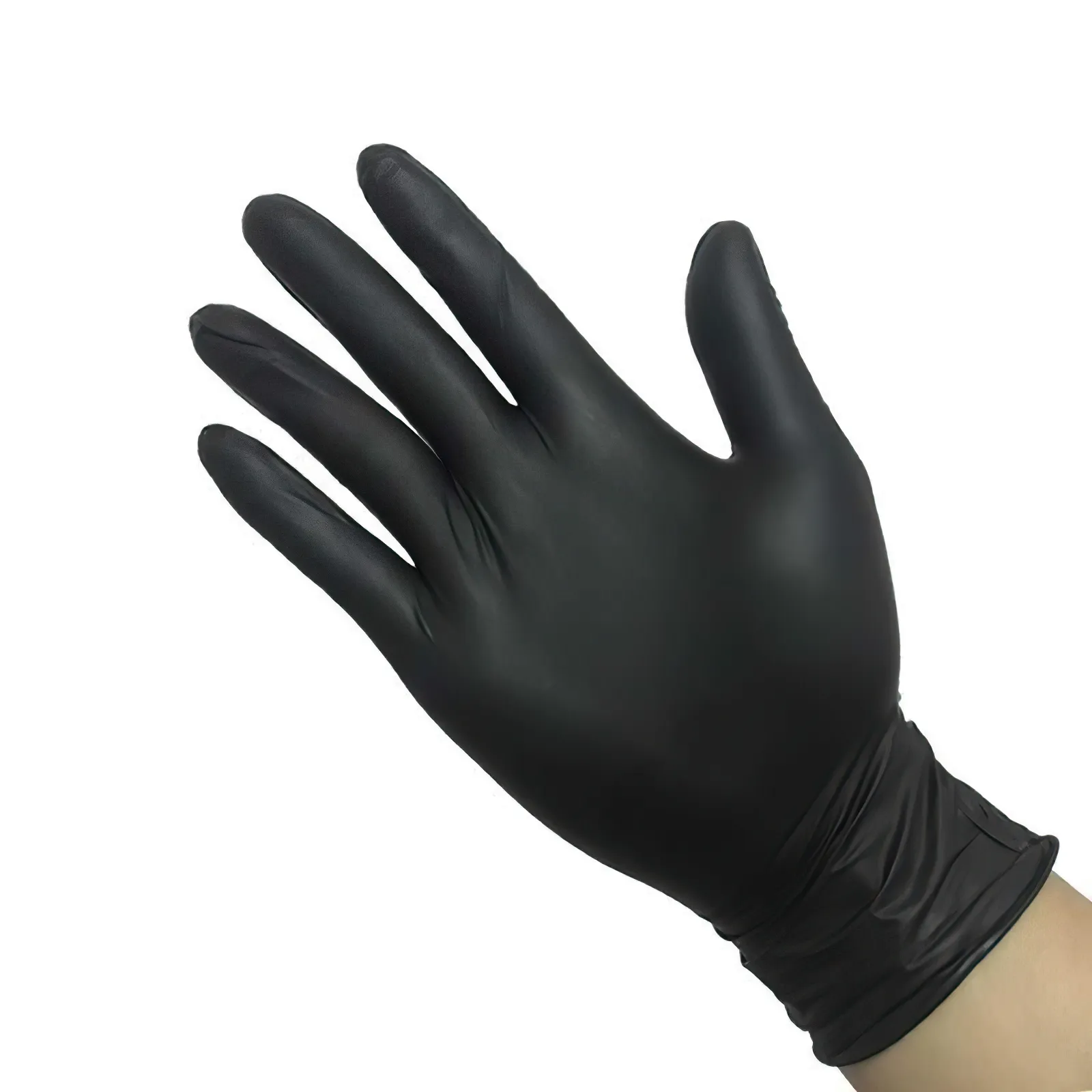 Wholesale Black Powder Free Non Medical hand guantes de nitrilo Gloves With High Quality household Disposable Nitrile Gloves