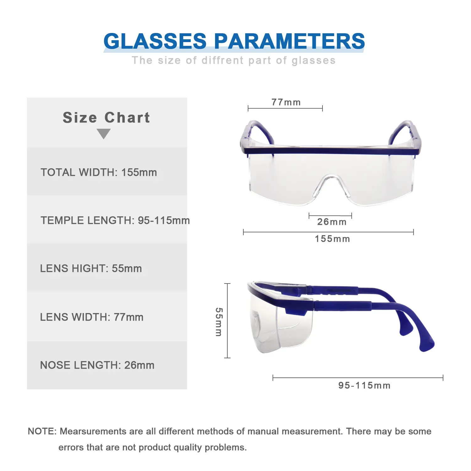 New Arrival Flexible Side Shields Adjustable Temple EN166 ANSI Z87 Safety Glasses Eye Protection For Construction