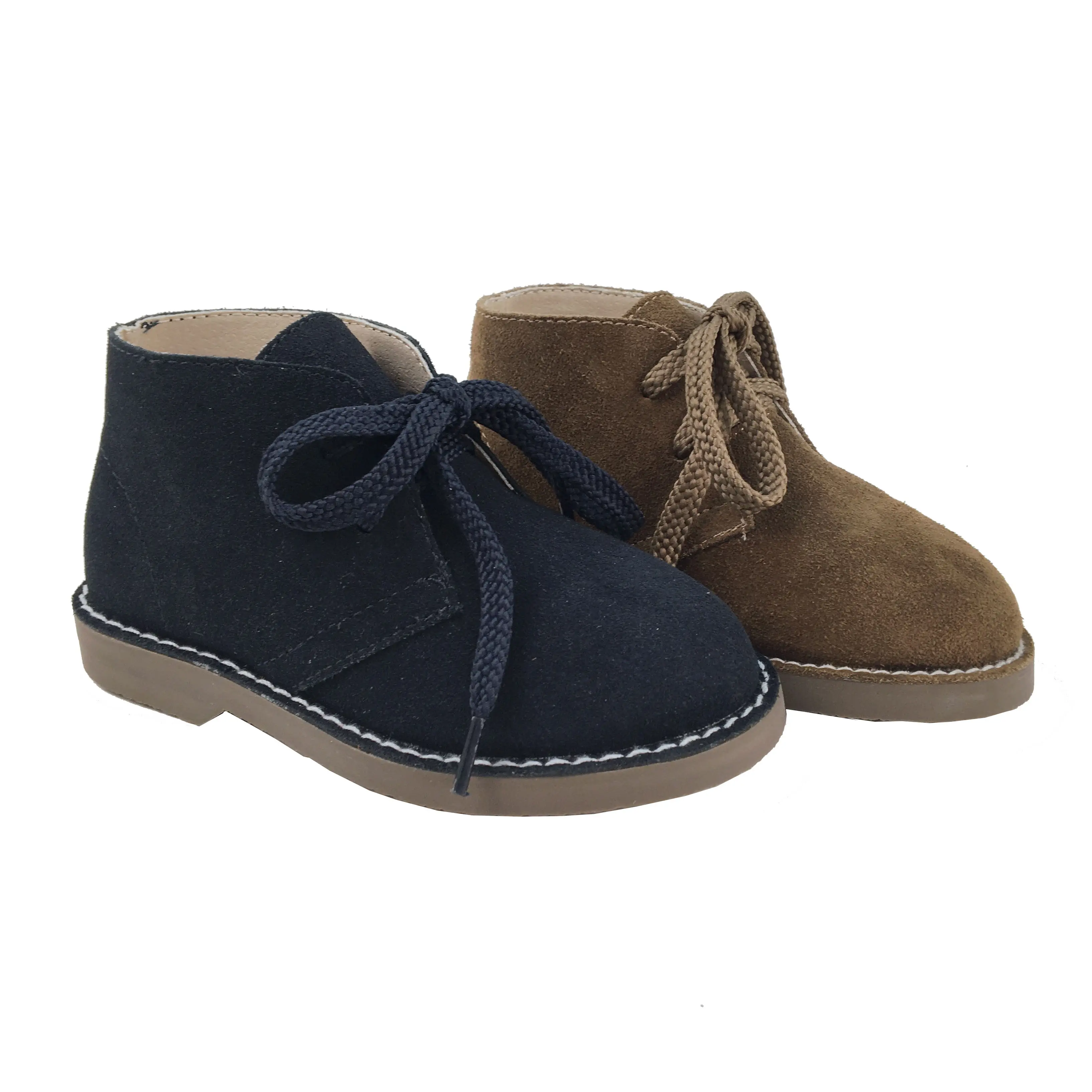 2022 New Wholesale Kids Comfortable Leather Children Shoes Boys 2021 Spring Autumn Winter booties Cow Suede Children Kids Boots