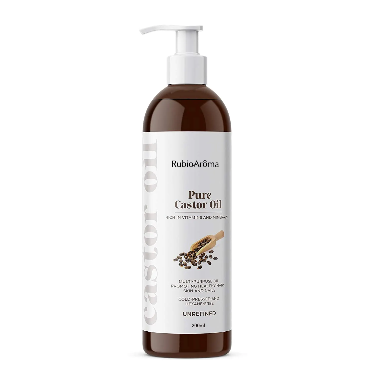 Private Label 100% Pure Organic Moisturizing Jamaican Black Eyelash Growth Castor Oil Hair Growth Oil