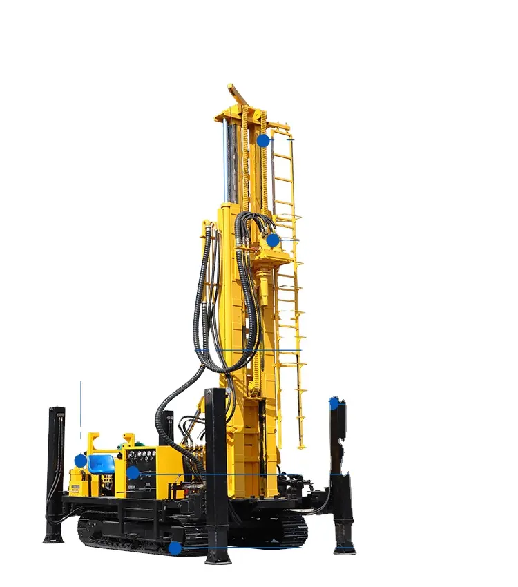 600m Crawler Type High Quality Borehole Compressor Drilling Machine For Ground Water Water Well Drilling Machine
