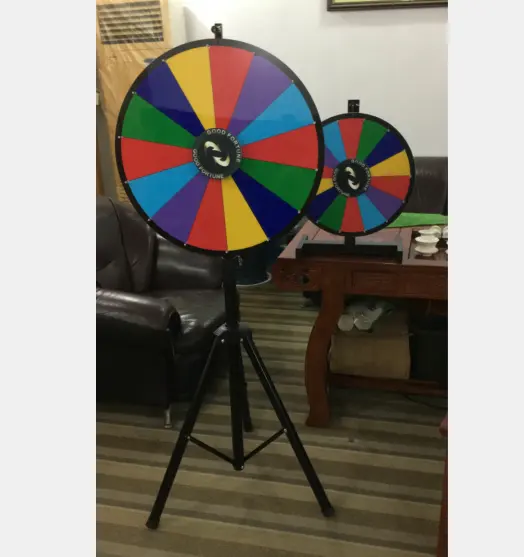 Newly Foldable Fortune Floor Stand Trade Show Prize Wheel