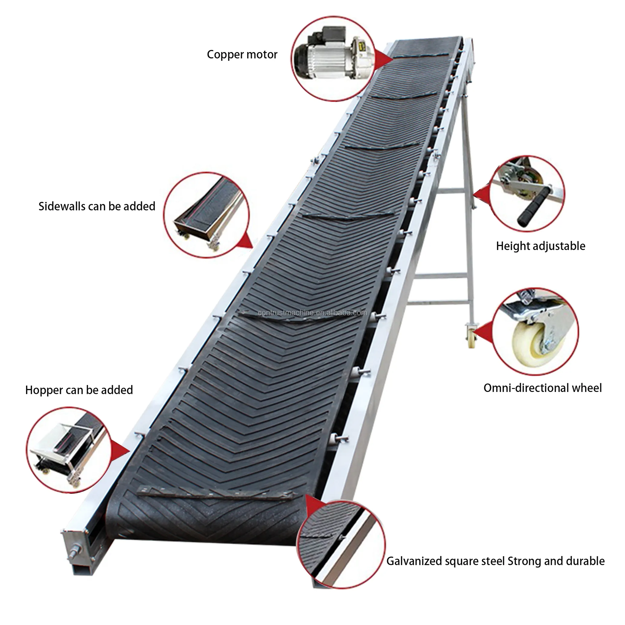 The Material transfer belt conveyor /conveyor system