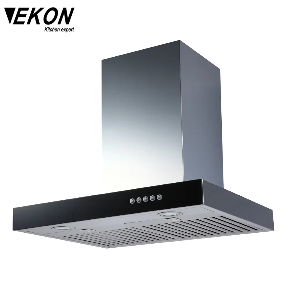 3 Speed Push Button T Type 600mm Kitchen Chimney Hood