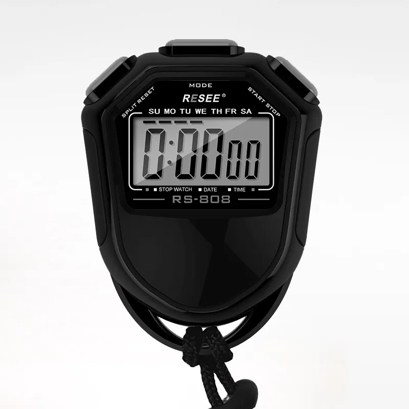Оптовая Продажа с фабрики Высокое качество спортивный секундомер 808 Стоп Часы Секундомер для студентов