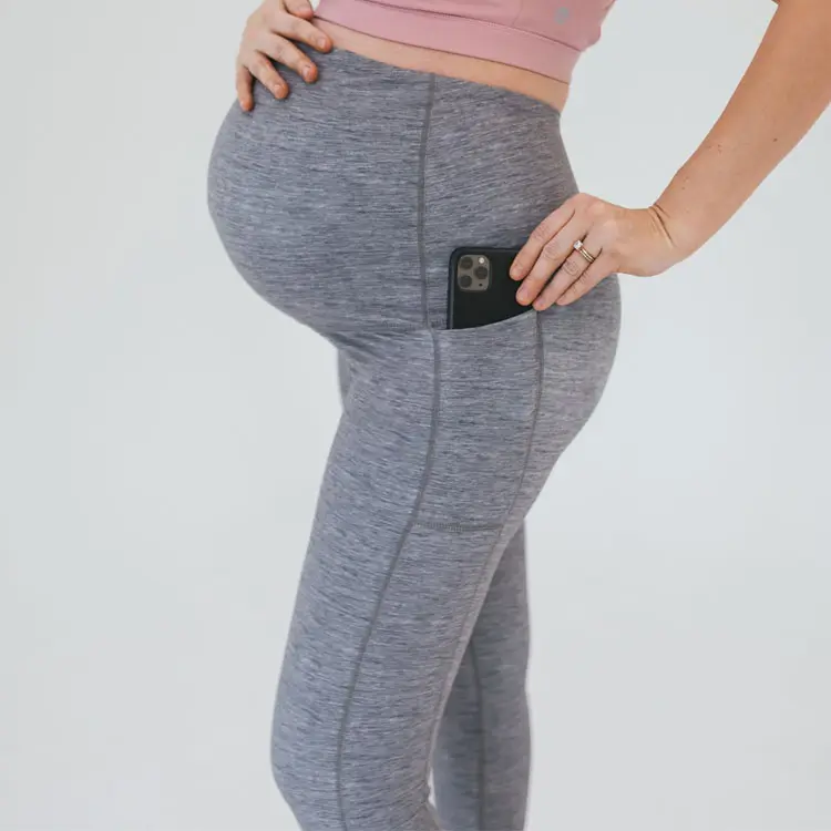 Pregnant Active Wear Belly Support Pregnancy bottom Yoga Pants Maternity Ankle Length Sports Leggings