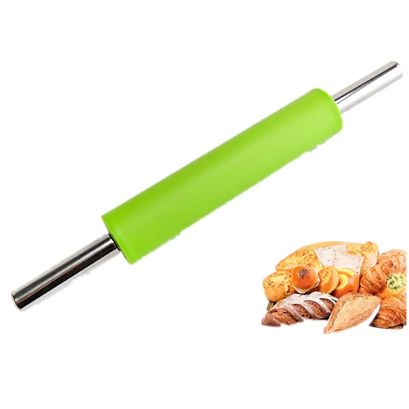 Скалка силикона пищевой миксер для теста антипригарная поверхность деревянной ручкой силиконовые кухонные гаджеты
