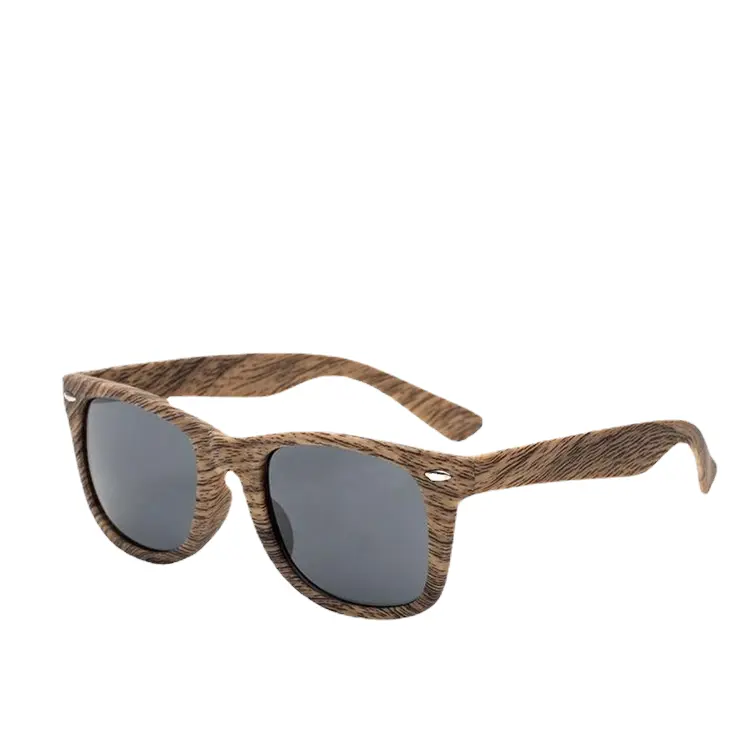 Амазо, лидер продаж, оптовая продажа, Классические солнцезащитные очки с имитированной деревянной текстурой в стиле ретро