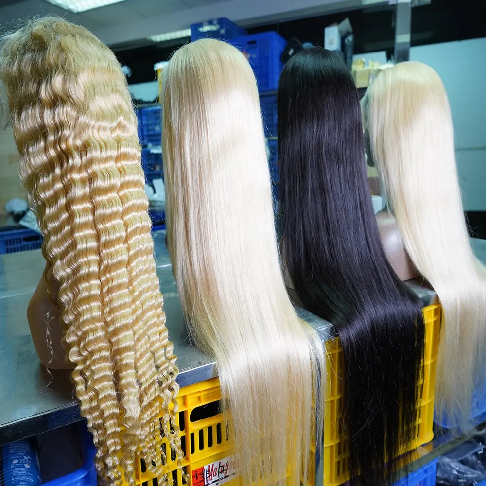 613 Blonde Lace Front Wig,Deep Wave 13X4 Lace Front Human Hair Wig,Wholesale Lace Wig Hd Lace Front Wig Human Hair