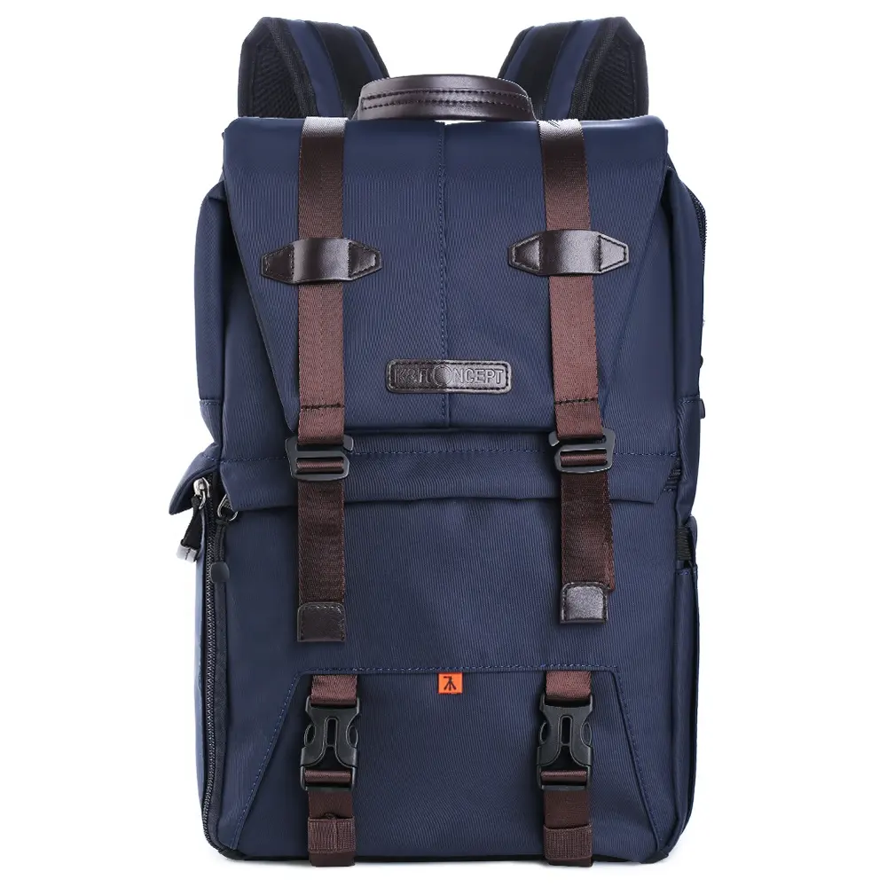 K&F Concept fahion Chic outdoor DSLR Navy Waterproof Nylon camera Travel Backpack for Men/Women ladies