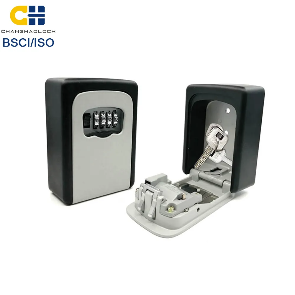 Metal Password Combination Lock Wall Mount Key Storage Safe Box