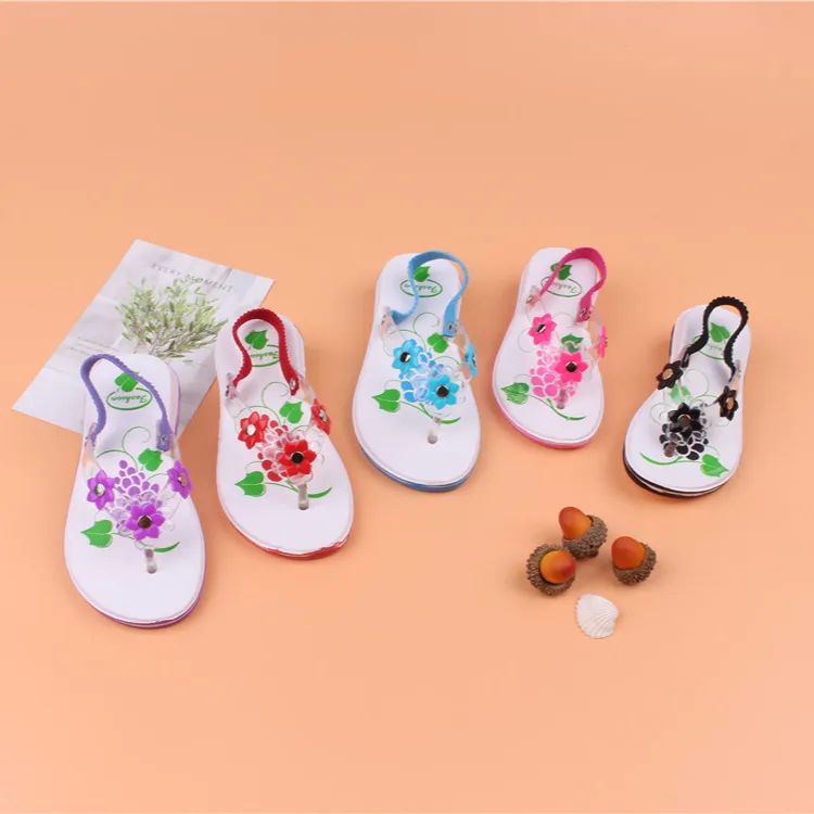 High Quality Summer Grape Fruit Print Flip Flops Eva Children's Non-slip Sandals
