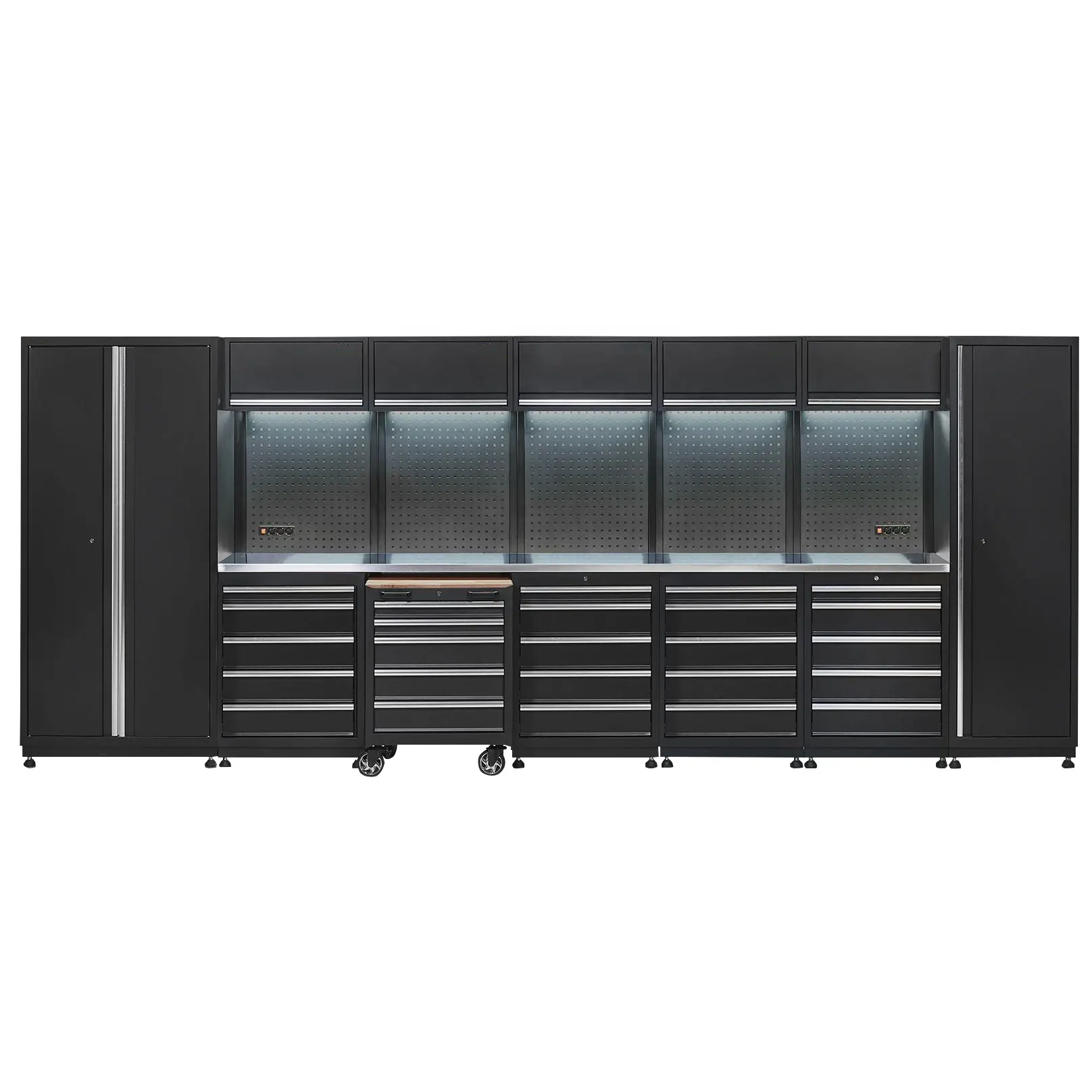 Стальной модульный шкаф для инструментов в гараже и ящик для инструментов/металлический верстак