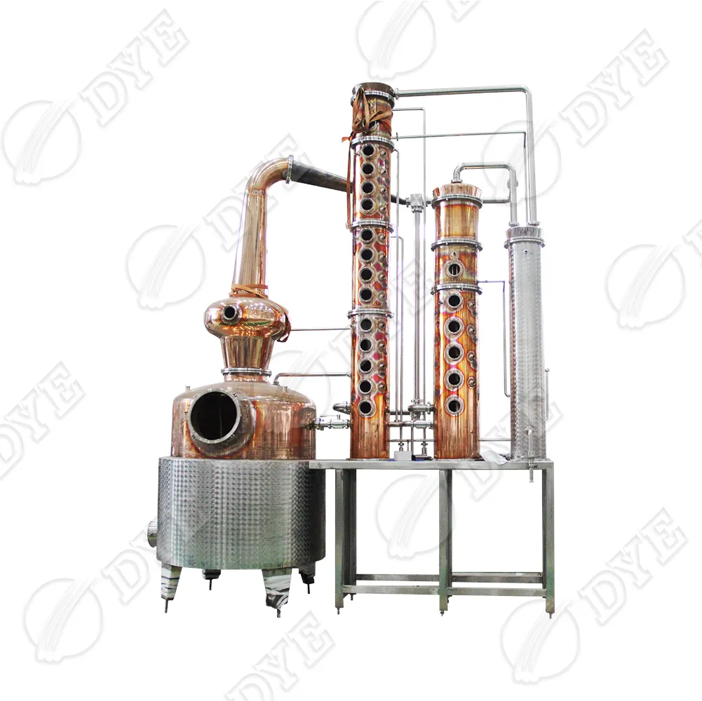 DYE industrial steam vacuum ethanol fractional distillation equipment unit price