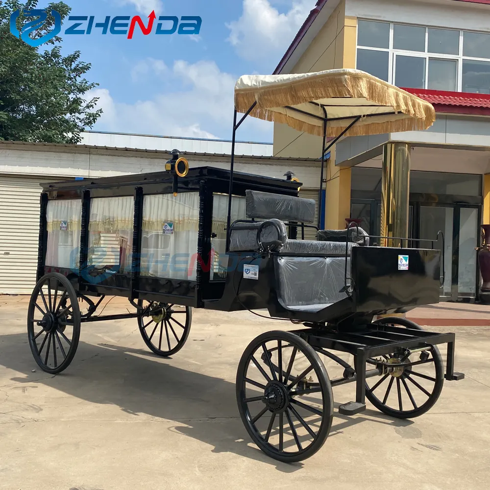 horse hearse for sale\Modern horse drawn hearse\High Quality horse hearse {ZD-H01}