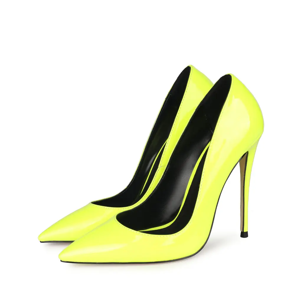 2021 пикантные туфли с острым носком; Прозрачные туфли-лодочки из лакированной кожи на высоком каблуке туфли-лодочки на высоком каблуке Острый туфли на высоком каблуке под платье, туфли на каблуке для женщин OEM большой размер 47
