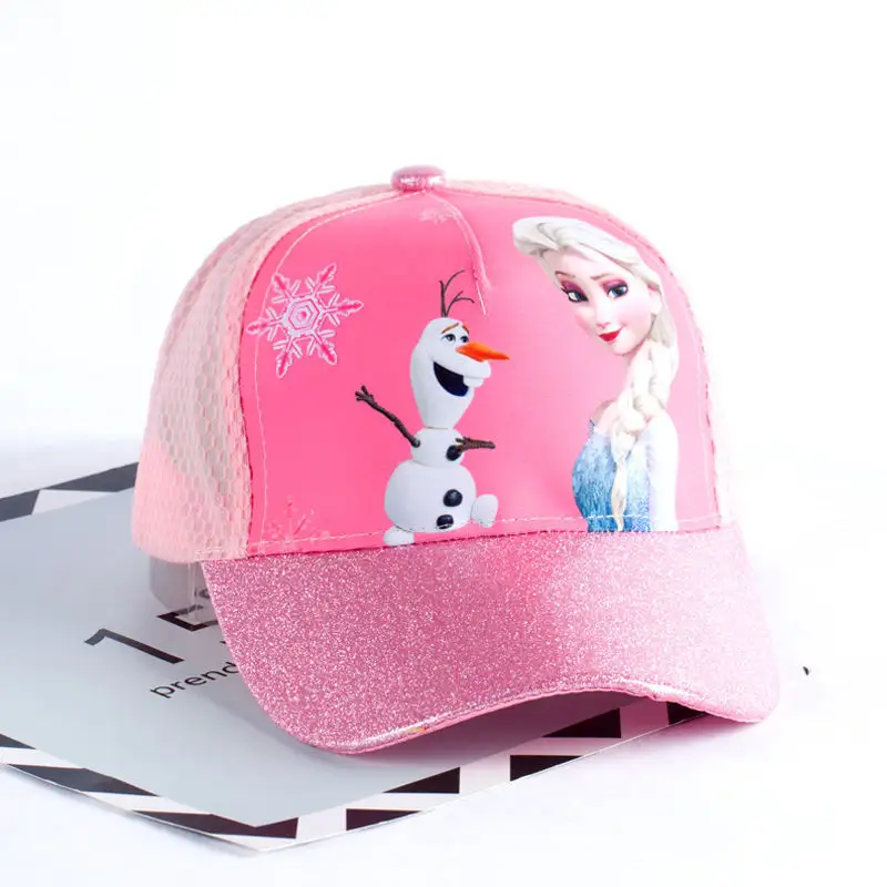 Fashion custom carton baseball children caps for girls