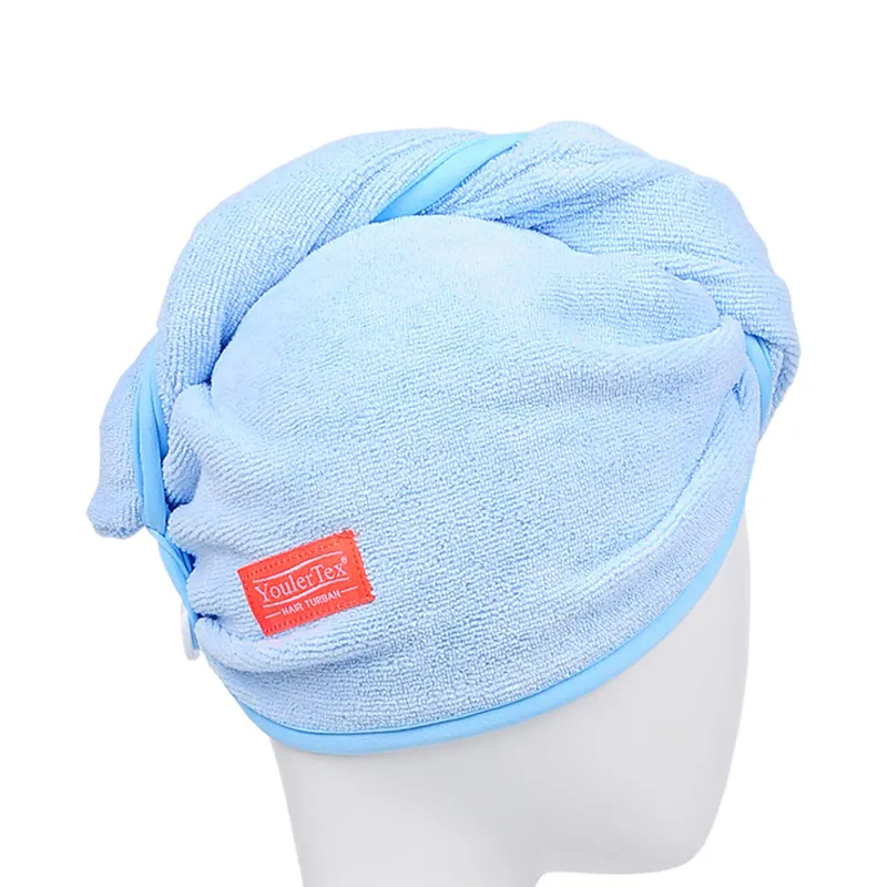 Microfiber hair dry turban towel wrap wholesale for women