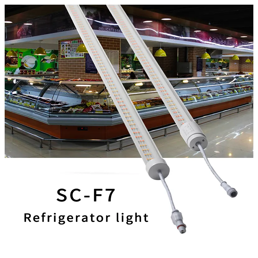 6ft 1200K+2700K+Green light Cooked Food Cabinet Lamp Refrigerated Cabinet LED Light T8 Tube Waterproof