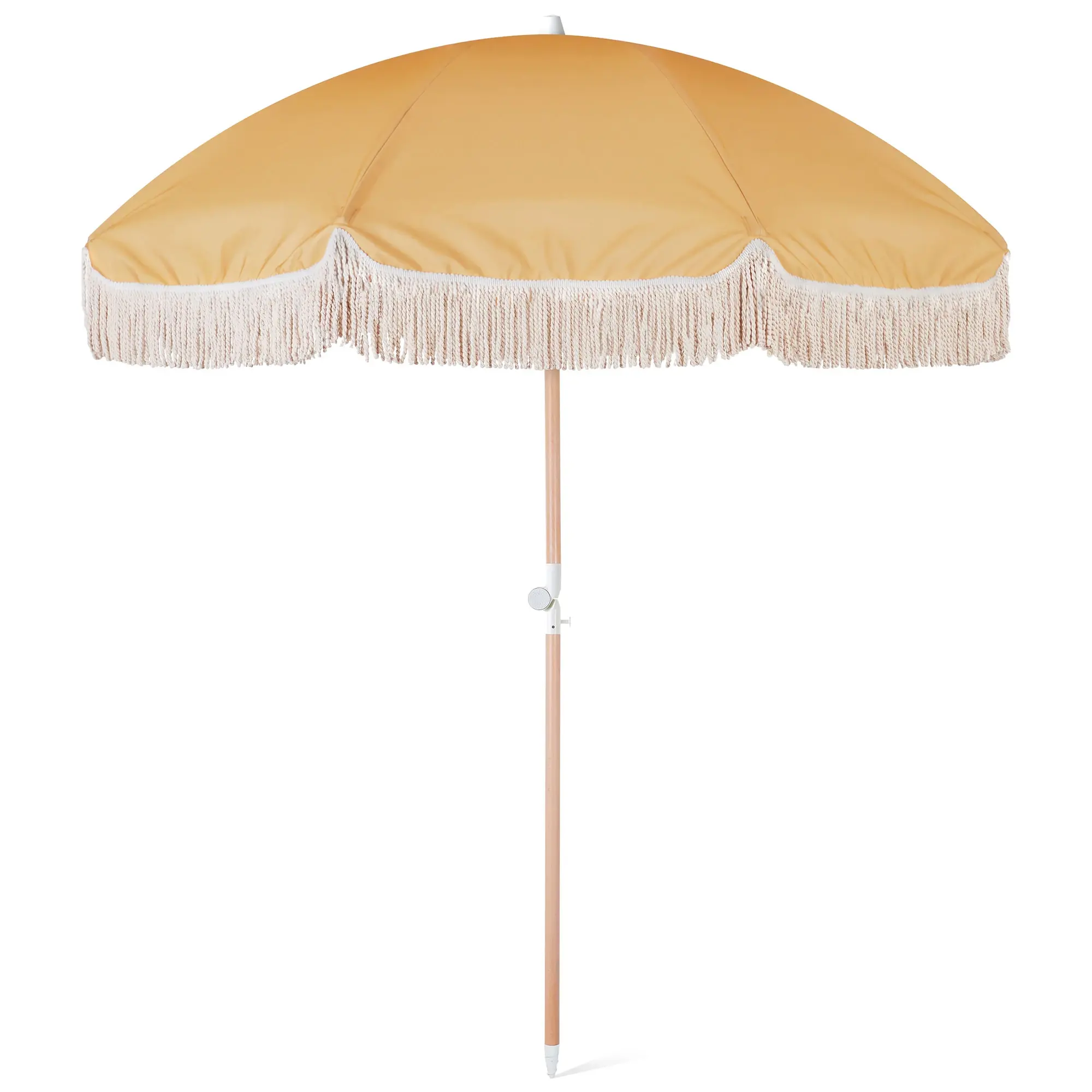 Оптовая продажа, 2 м, Желтый Прочный регулируемый пляжный зонт