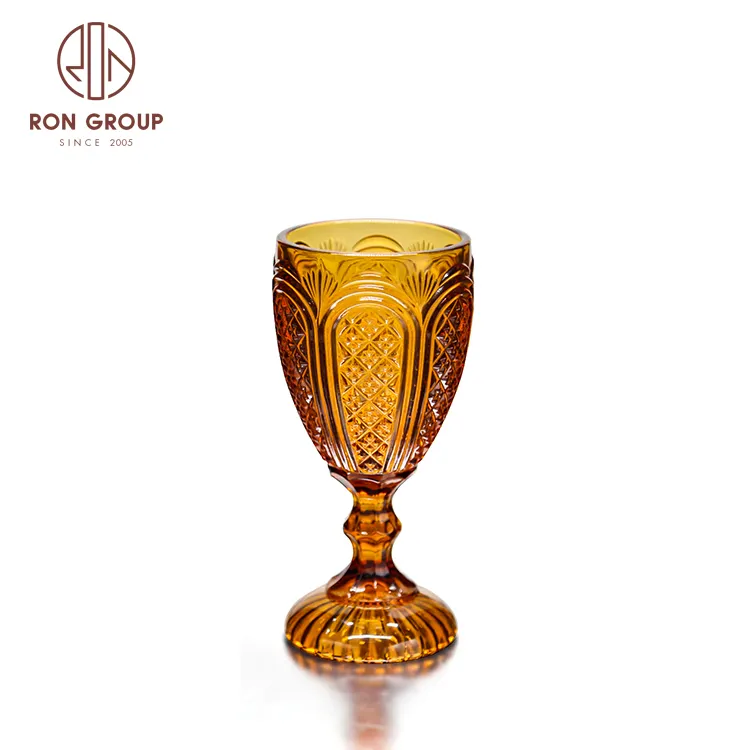2020 new style wholesale cheap customized colored large engraving glass goblet