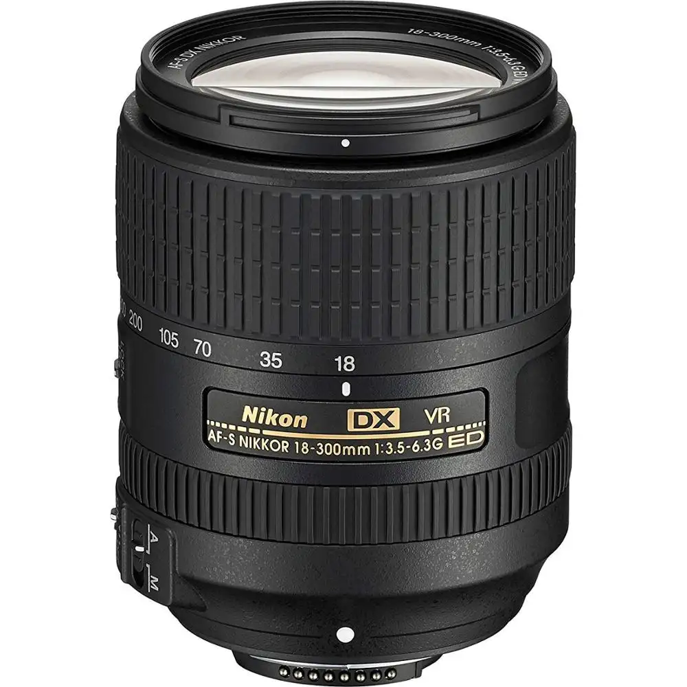 NIKON AF-S 18-300MM F3.5-6.3G ED VR DX Zoom Lens with Auto Focus for Nikon DSLR Cameras