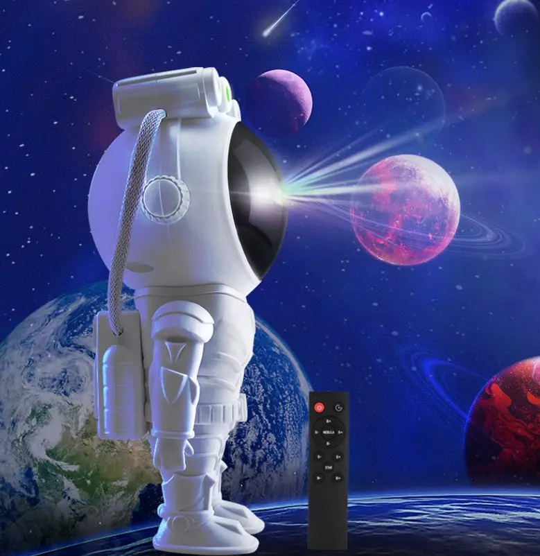 Multi-color Astronaut star projector ocean wave light USB baby led galaxy starry night sky astronaut star projector