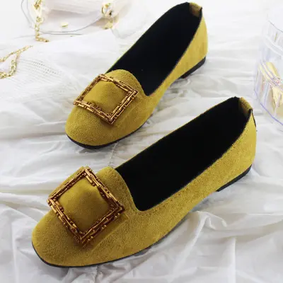 CLS010 branded low heel casual elegant flat shoes for women