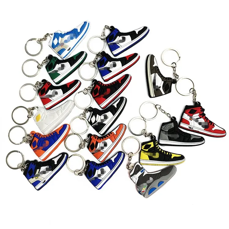 Wholesale Custom Design Keyring Key Chain Ring Sneaker 350 V2 3d Yeezy Boosted Shoe Keychain Custom Sneaker Keychain