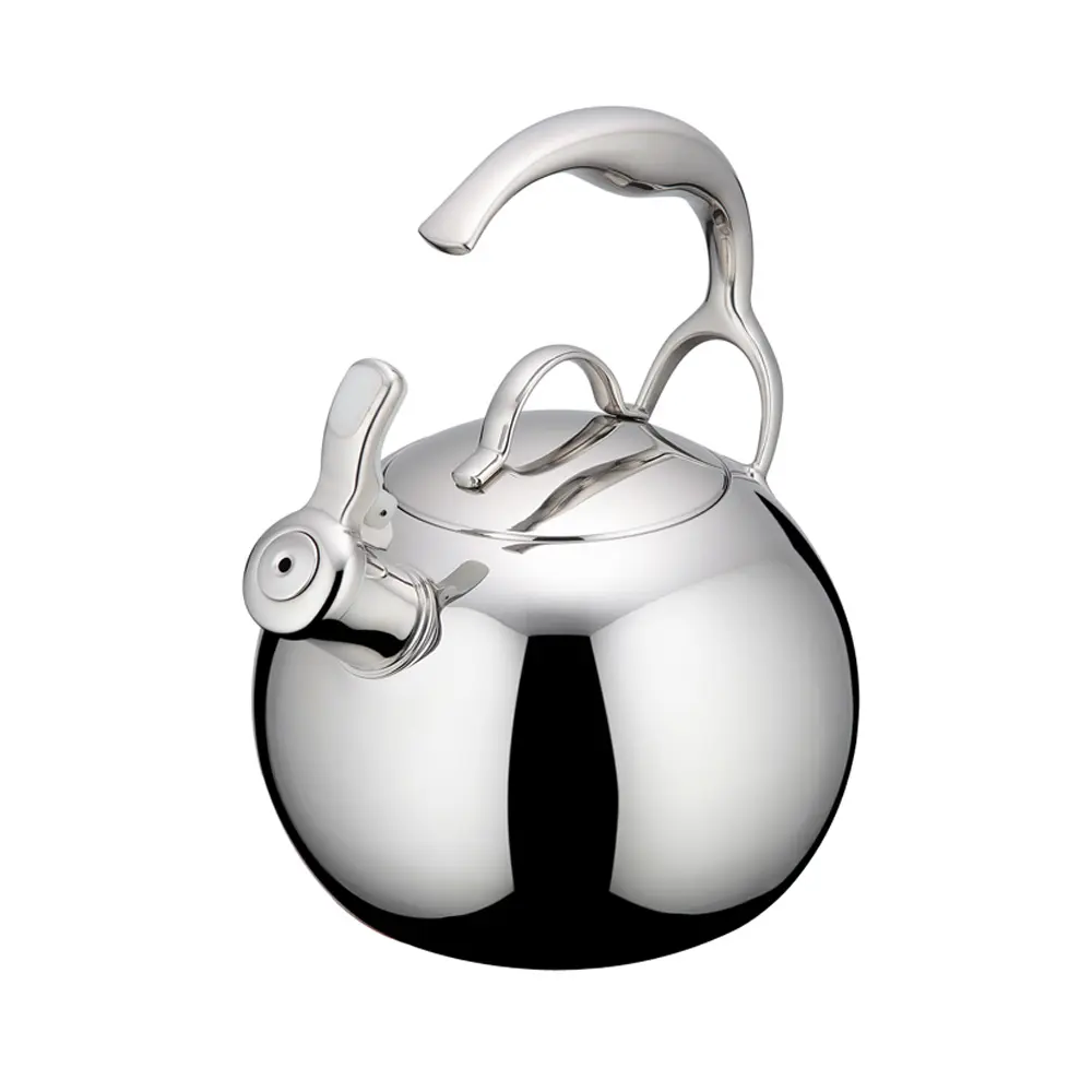 North America Mirror Polish Q3 Whistling Water Kettle With Stainless Steel Casting Handle