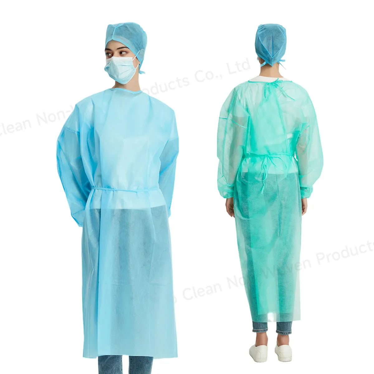 Одноразовый изолирующий халат индивидуального цвета PP/SMS медицинский Халат по заводской цене