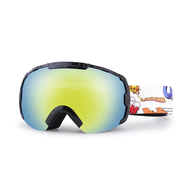 Сменные двумя объективами лыжные очки Магнитная Анти-туман поляризованные снег очки