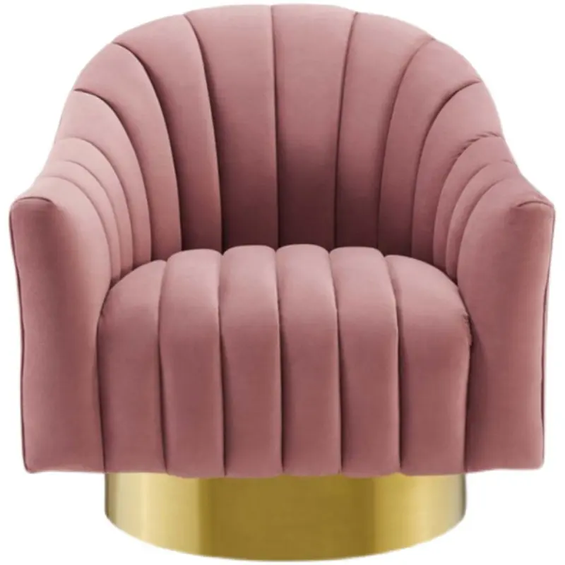 Современный производитель, односпальный диван-стул для гостиной, удобный тканевый бархатный вращающийся стул для дивана