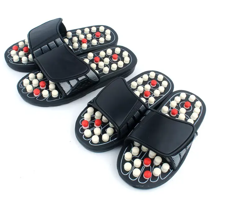 Acupoint Massage Slippers Sandal For Men Women Feet Chinese Acupressure Therapy Medical Rotating Foot Massager Shoes Unisex