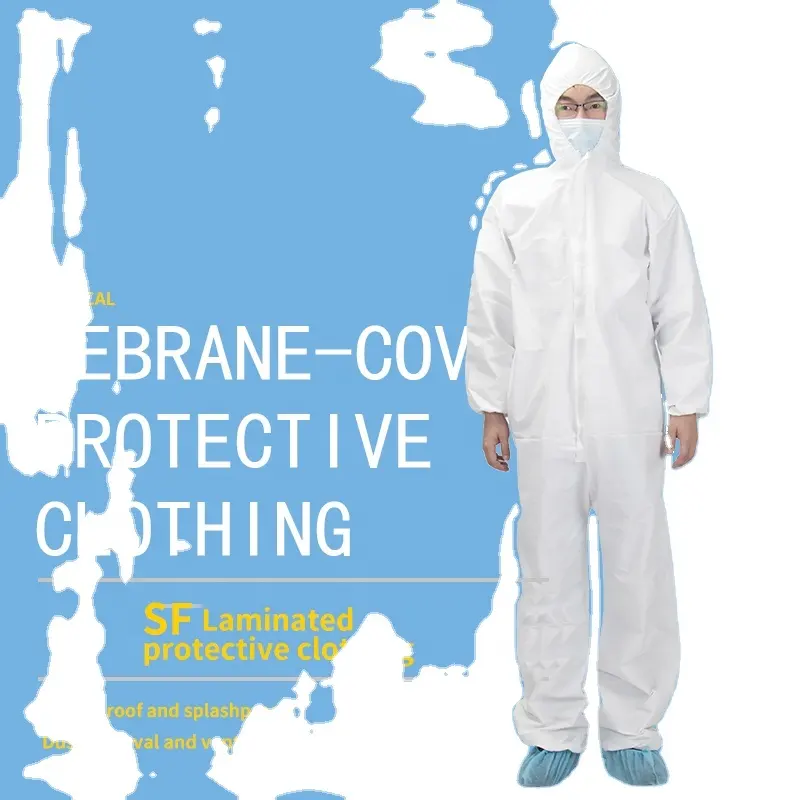 High quality Coverall Disposable Waterproof White clothing