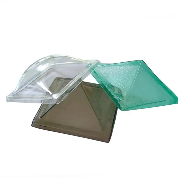 Low Price Rugged Clear Polycarbonate Pyramid Dome Skylight for Factory roof Lighting