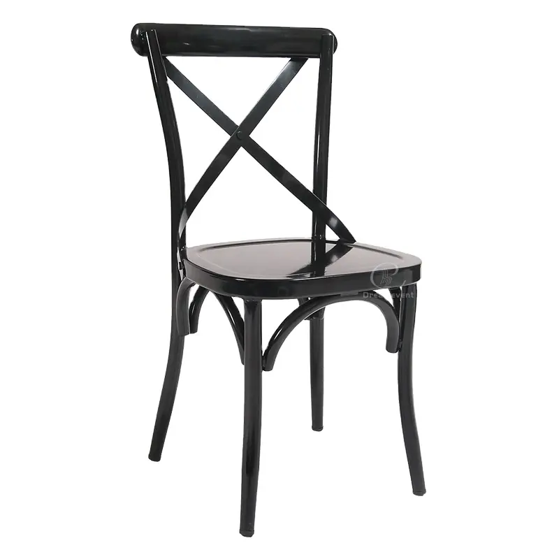 Оптовая цена от производителя, свадебное металлическое кресло для виноградника с поперечной спинкой