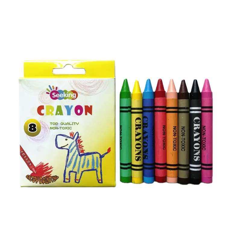 12 Color 8.8 cm mini Crayons With Custom Logo Pack Crayons for children