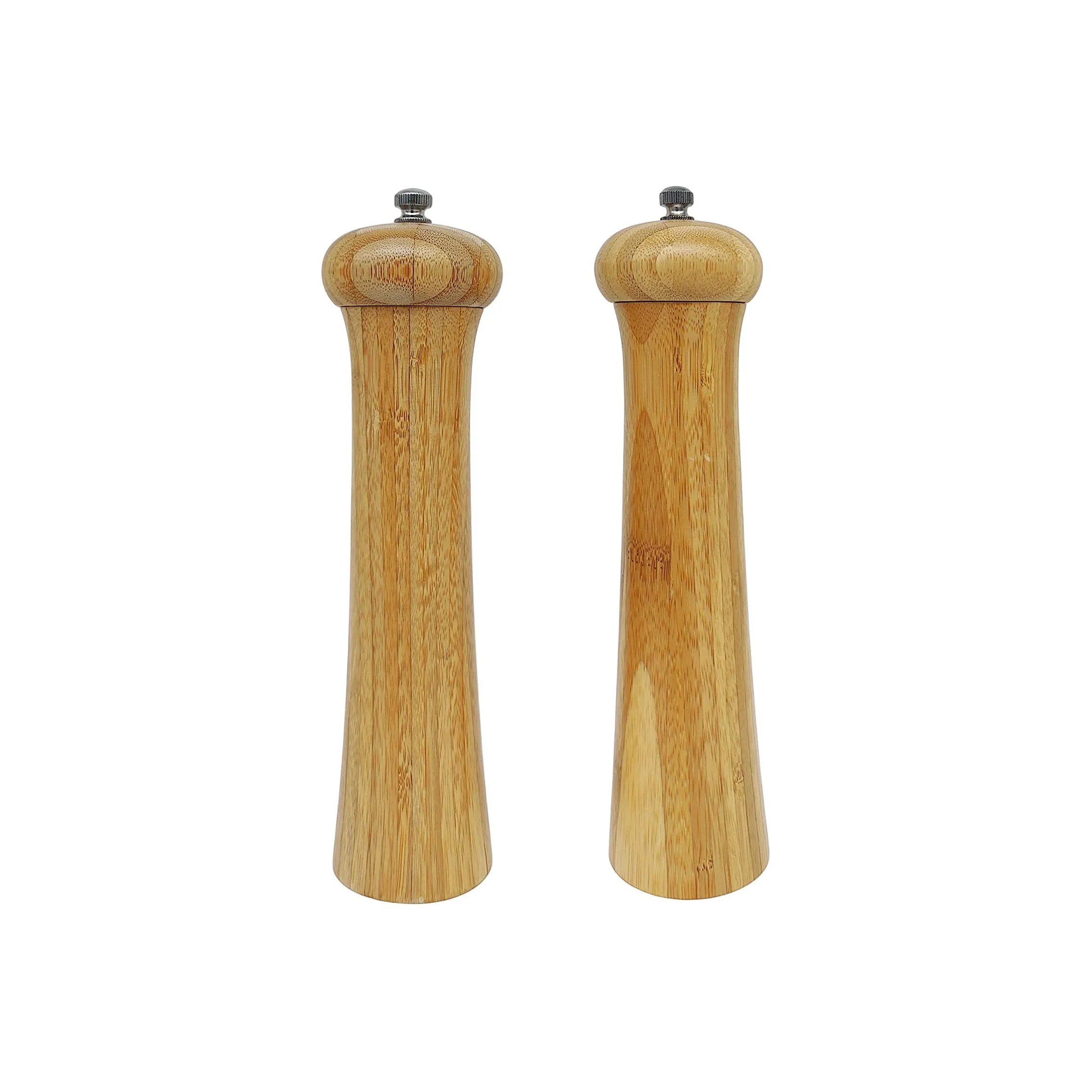 Promotion 100% Nature Organic Bamboo Pepper Mill Salt And Pepper Grinders