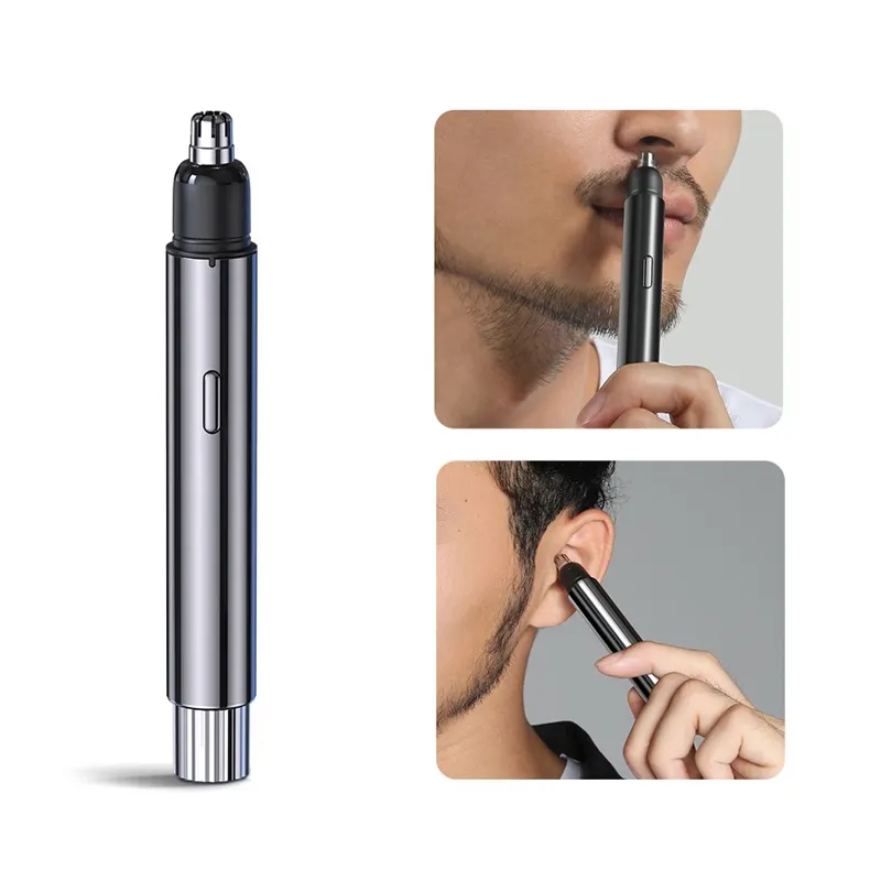 USB Rechargeable Electric Facial Hair Trimmer Hair Clipper For Nose Ear Eyebrow Beard