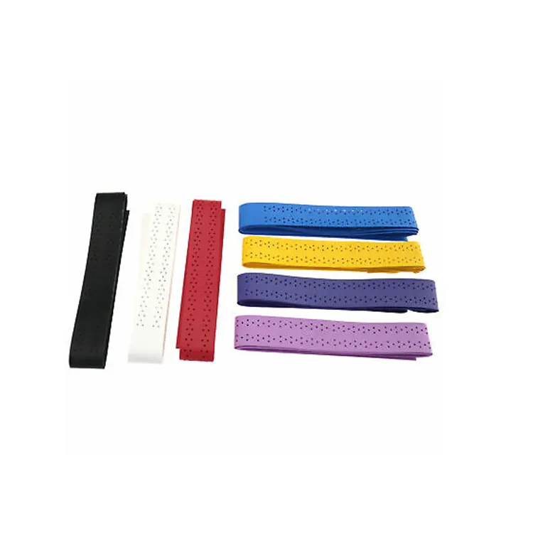 Hot Selling High Quality 0.7mm Tacky PU badmimnton grip perforated overgrips