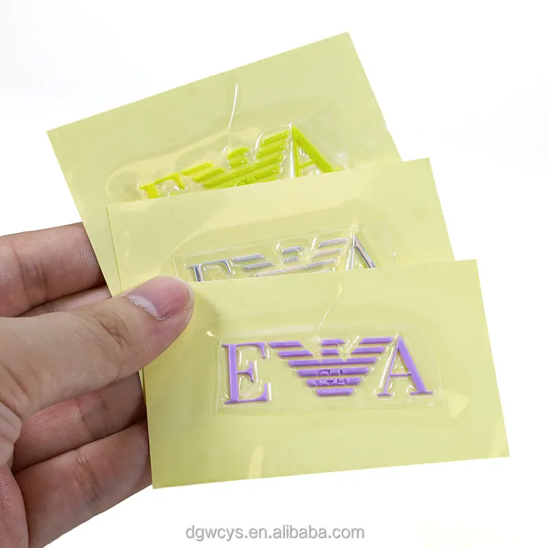 Supplier Wholesale Custom 3D Letters Logo Heat Transfer Transparent Garment Patches Embossed TPU Labels for Bag